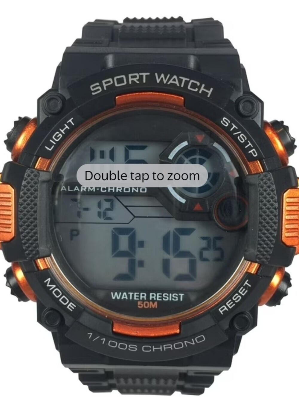 George Men's Digital Sport Wristwatch Plastic Strap
